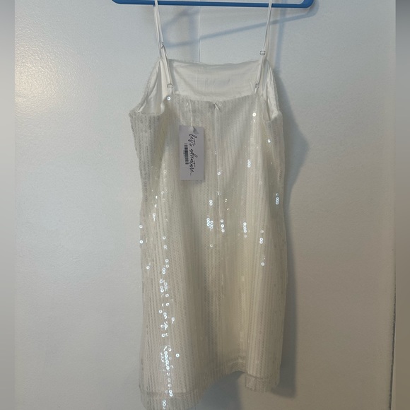 12th Tribe White Sequin Dress - Picture 5 of 6